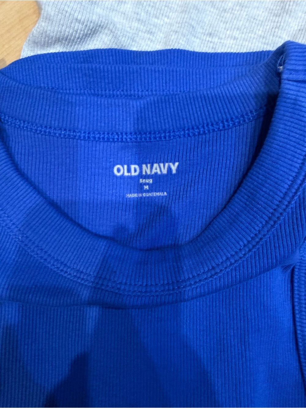 Old Navy Ribbed Tank Tops - Blue, Gray, Yellow (3-Pack) - Picture 4 of 4